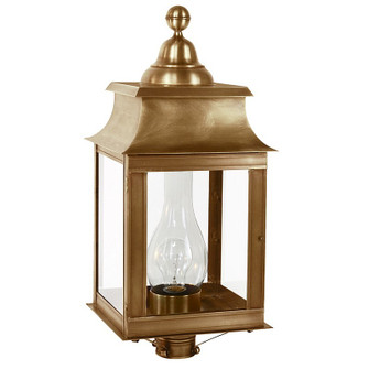 Concord One Light Post Mount in Antique Brass (196|5653-AB-CIM-CLR)