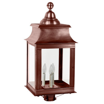 Concord Three Light Post Mount in Antique Copper (196|5653-AC-LT3-CLR)