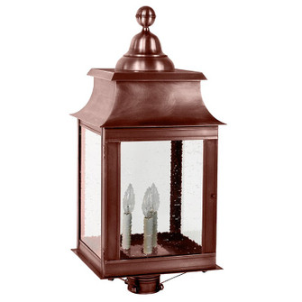 Concord Three Light Post Mount in Antique Copper (196|5653-AC-LT3-CSG)