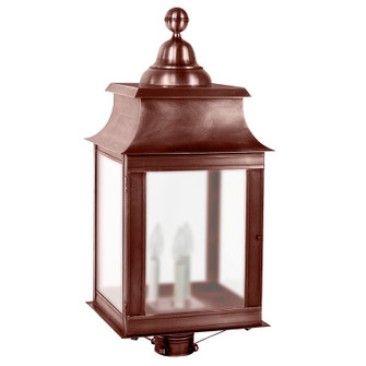 Concord Three Light Post Mount in Antique Copper (196|5653-AC-LT3-FST)