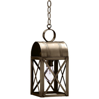 Adams One Light Hanging Lantern in Dark Antique Brass (196|6032-DAB-MED-CLR)