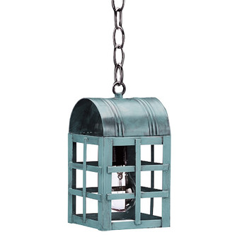 Adams One Light Hanging Lantern in Verdi Gris (196|6112-VG-MED-CLR)
