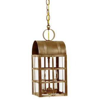 Adams Two Light Hanging Lantern in Antique Brass (196|6142-AB-LT2-CLR)