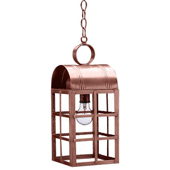 Adams One Light Hanging Lantern in Antique Copper (196|6142-AC-MED-CSG)