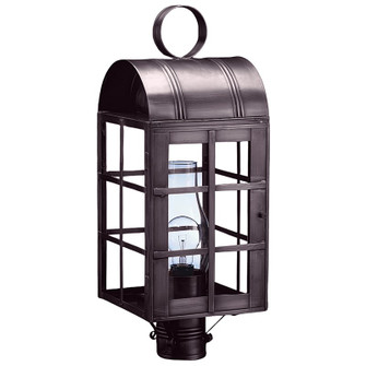 Adams One Light Post Mount in Dark Brass (196|6153-DB-CIM-CLR)