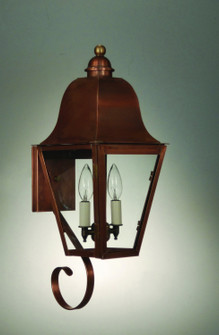 Imperial Two Light Wall Mount in Antique Copper (196|6406-AC-LT2-CLR)
