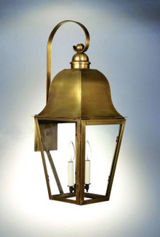 Imperial Two Light Wall Mount in Antique Brass (196|6417-AB-LT2-CLR)