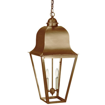Imperial Two Light Hanging Lantern in Antique Brass (196|6422-AB-LT2-CLR)