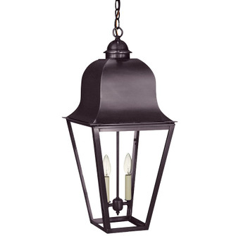 Imperial Two Light Hanging Lantern in Dark Brass (196|6422-DB-LT2-CLR)