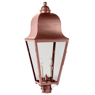Imperial Two Light Post Mount in Antique Copper (196|6423-AC-LT2-CSG)
