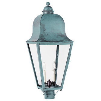 Imperial Two Light Post Mount in Verdi Gris (196|6423-VG-LT2-CLR)