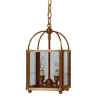 Foyer Two Light Hanging Lantern in Antique Brass (196|6812-AB-LT2-CSG)