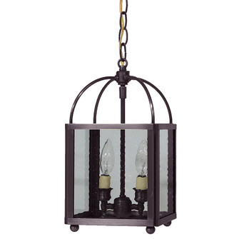 Foyer Two Light Hanging Lantern in Dark Brass (196|6812-DB-LT2-CSG)