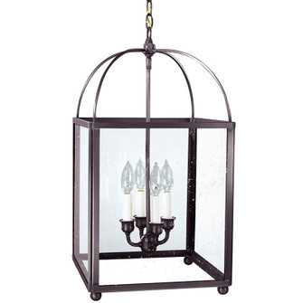 Foyer Four Light Hanging Lantern in Dark Brass (196|6832-DB-LT4-SMG)