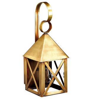 York One Light Wall Mount in Antique Brass (196|7011-AB-MED-CLR)