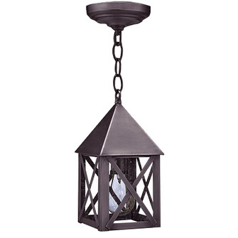 York One Light Hanging Lantern in Verdi Gris (196|7012-DB-MED-SMG)
