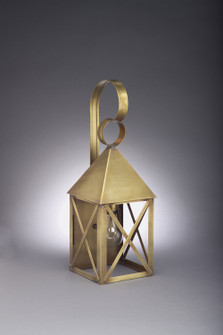 York One Light Wall Mount in Antique Brass (196|7031-AB-MED-CLR)