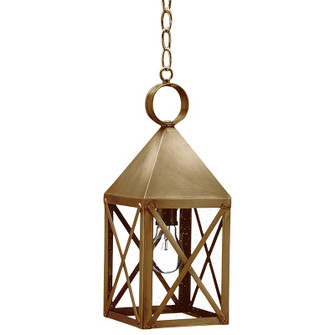 York One Light Hanging Lantern in Antique Brass (196|7032-AB-MED-CSG)