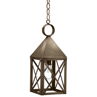 York One Light Hanging Lantern in Dark Antique Brass (196|7032-DAB-MED-CLR)