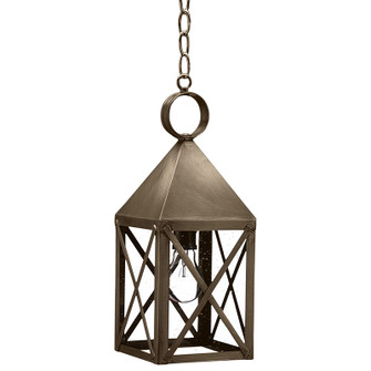 York One Light Hanging Lantern in Dark Antique Brass (196|7032-DAB-MED-CSG)