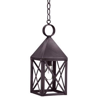 York One Light Hanging Lantern in Dark Brass (196|7032-DB-MED-CLR)