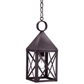 York One Light Hanging Lantern in Dark Brass (196|7032-DB-MED-CSG)