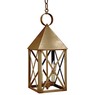 York Two Light Hanging Lantern in Antique Brass (196|7042-AB-LT2-CLR)