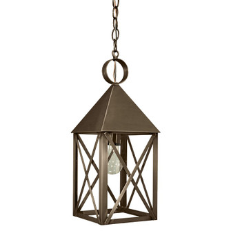 York One Light Hanging Lantern in Dark Antique Brass (196|7042-DAB-MED-CLR)
