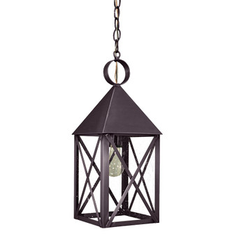 York One Light Hanging Lantern in Dark Brass (196|7042-DB-MED-SMG)