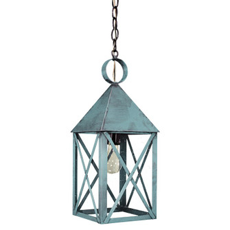 York One Light Hanging Lantern in Verdi Gris (196|7042-VG-MED-CSG)