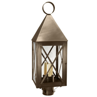 York Three Light Post Mount in Dark Antique Brass (196|7053-DAB-LT3-SMG)