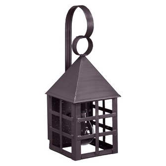 York One Light Wall Mount in Dark Brass (196|7111-DB-MED-CSG)