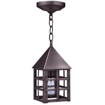 York One Light Hanging Lantern in Dark Brass (196|7112-DB-MED-SMG)