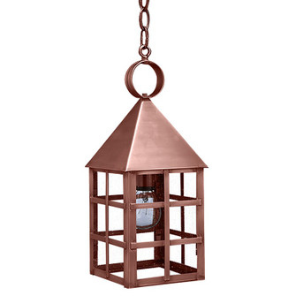 York One Light Hanging Lantern in Antique Copper (196|7132-AC-MED-SMG)