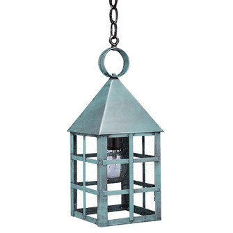 York One Light Hanging Lantern in Verdi Gris (196|7132-VG-MED-SMG)