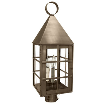 York Three Light Post Mount in Dark Antique Brass (196|7153-DAB-LT3-SMG)
