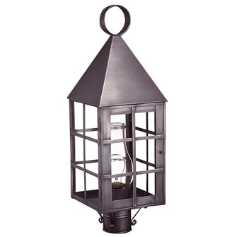 York One Light Post Mount in Dark Brass (196|7153-DB-CIM-CLR)