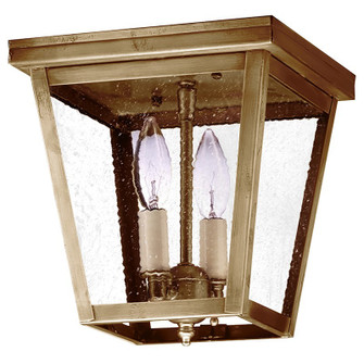 Flush Two Light Flush Mount in Antique Brass (196|7324-AB-LT2-SMG)