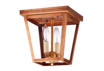 Flush Two Light Flush Mount in Antique Copper (196|7324-AC-LT2-CLR)