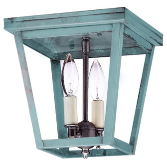 Flush Two Light Flush Mount in Verdi Gris (196|7324-VG-LT2-CLR)