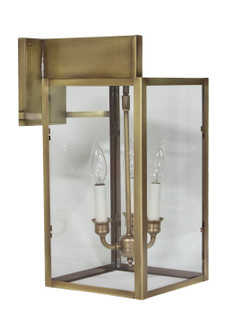 Midtown Three Light Wall Mount in Antique Brass (196|7527-AB-LT3-CLR)