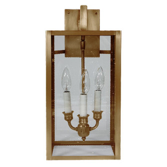 Midtown Three Light Wall Mount in Antique Brass (196|7527-AB-LT3-CSG)