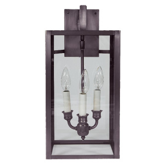 Midtown Three Light Wall Mount in Dark Brass (196|7527-DB-LT3-CLR)