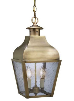 Stanfield Two Light Hanging Lantern in Antique Brass (196|7632-AB-LT2-CSG)