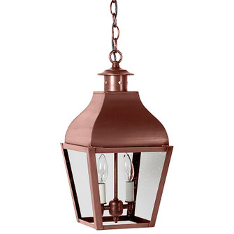 Stanfield Two Light Hanging Lantern in Antique Copper (196|7632-AC-LT2-CSG)