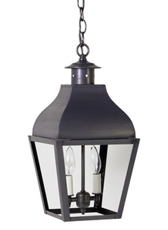 Stanfield Two Light Hanging Lantern in Dark Brass (196|7632-DB-LT2-CLR)