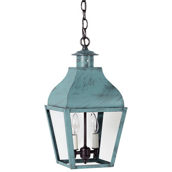 Stanfield Two Light Hanging Lantern in Verdi Gris (196|7632-VG-LT2-CLR)