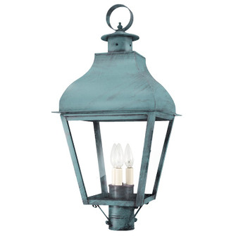 Stanfield Three Light Post Mount in Verdi Gris (196|7643-VG-LT3-CLR)