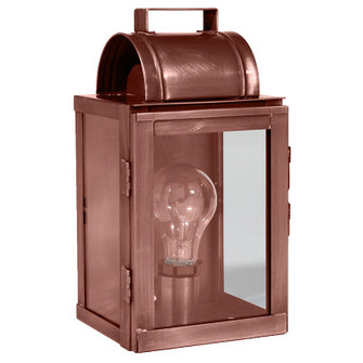 Livery One Light Wall Mount in Antique Copper (196|8011-AC-MED-CLR)
