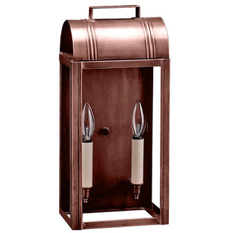 Livery Two Light Wall Mount in Antique Copper (196|8031-AC-LT2-CLR)
